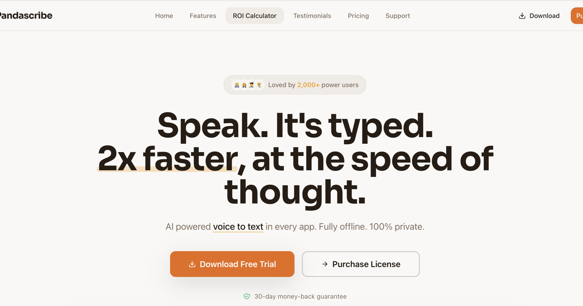 PandaScribe — Offline Dictation & Voice to Text App for Mac & Windows